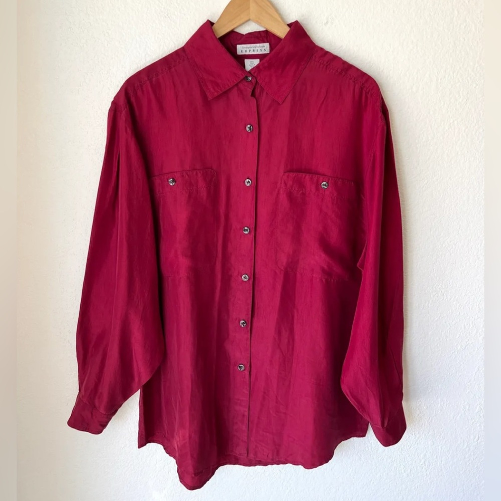 🍓vintage EXPRESS Silk blouse